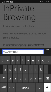 InPrivate Browsing